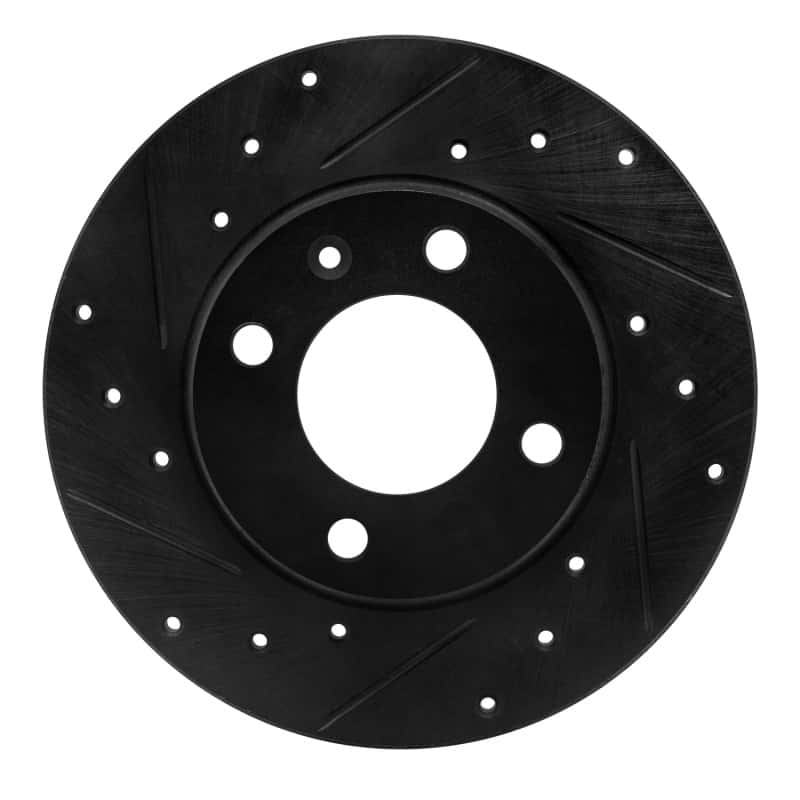 R1 Concepts — R1 73-05 Audi Fox Front Left Drilled & Slotted Black Brake Rotor
R1 Brake Rotor Drill - view 1