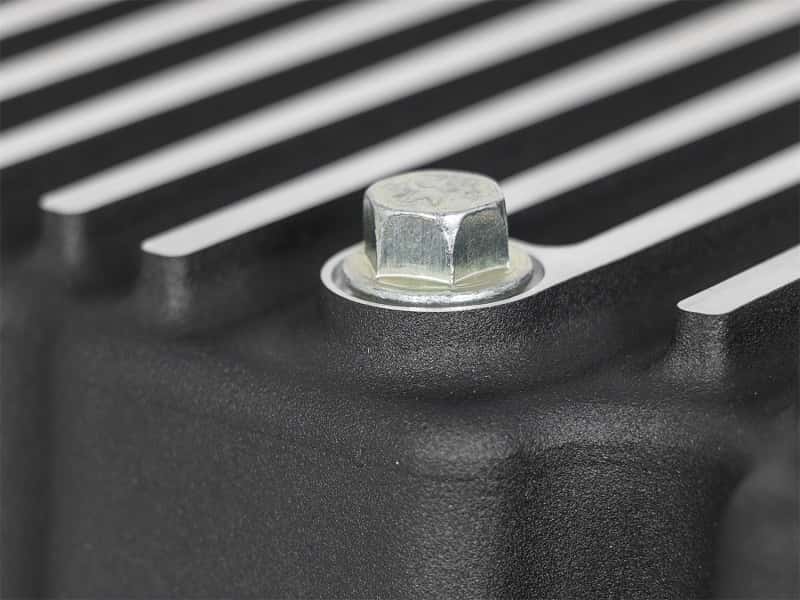 aFe — AFE Pro Series Engine Oil Pan Black w/Machined Fins; 11-16 Ford Powerstroke V8-6.7L (td)
Engine Oil Pan - view 7