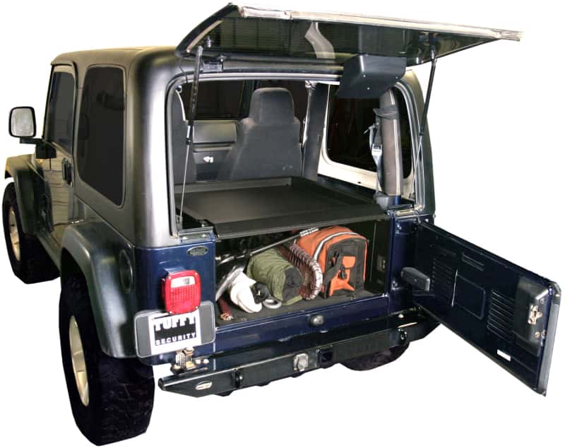 Tuffy Products — Tuffy Tj Lj & Yj Security Deck Enclosure- 01 Blk
Cargo Enclosure - view 2