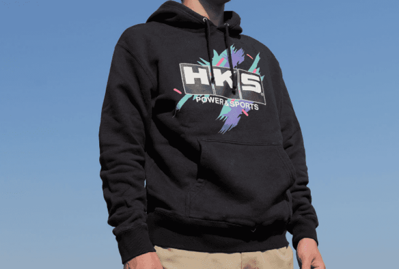 HKS — HKS HOODIE SUPER RACING BLACK XL - view 2
