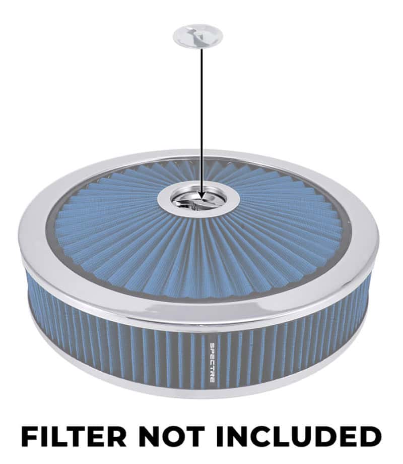 Spectre — Spectre Air Cleaner Nut Low Profile (Fits 1/4in.-20 Threading) - Chrome - view 4