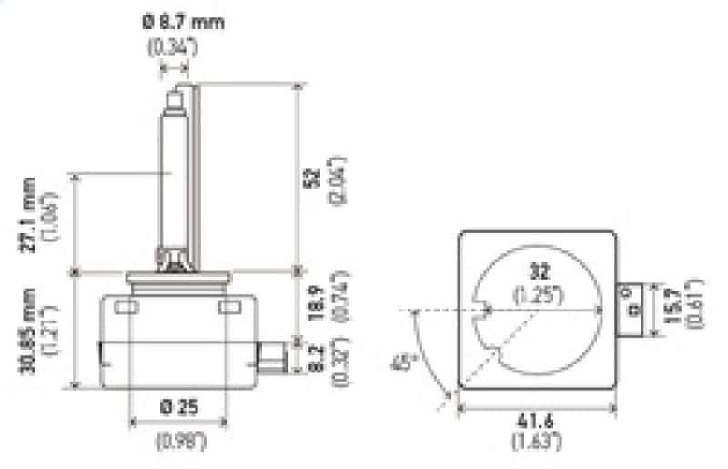 Hella — Hella Xenon D1S Bulb PK32d-2 85V 35W 4300k
D1S 4300 K Xen Bulb - view 4