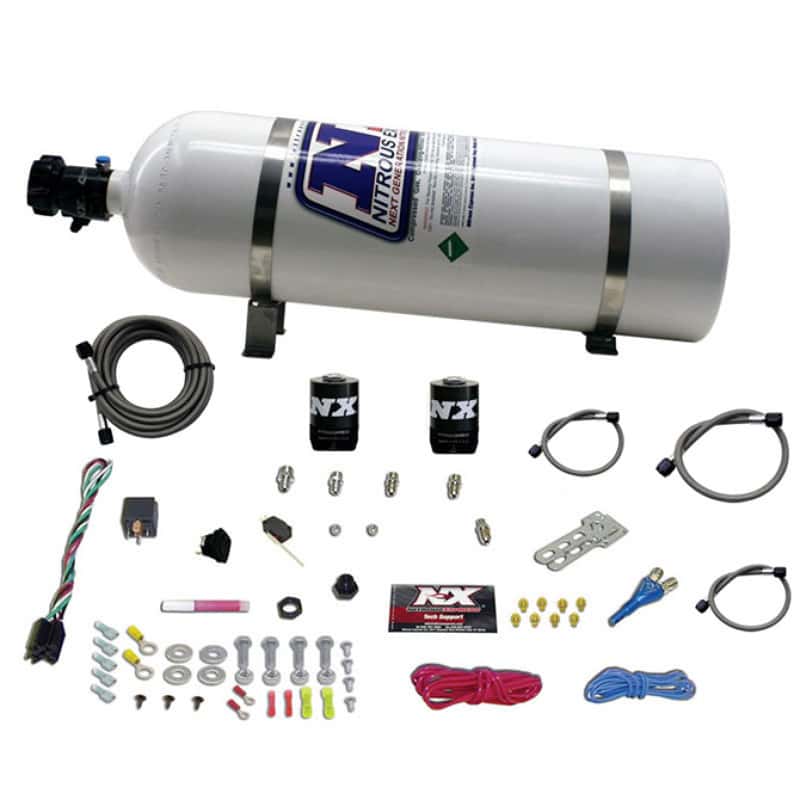 Nitrous Express — Nitrous Express All Ford EFI Single Nozzle Nitrous Kit (35-150HP) w/15lb Bottle
Injection System Kit
N2OSys - view 3