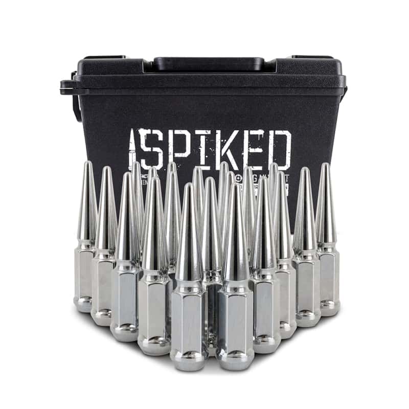Mishimoto — Mishimoto Steel Spiked Lug Nuts M12x1.5 20pc Set - Chrome
Spiked Lug Nuts - view 4