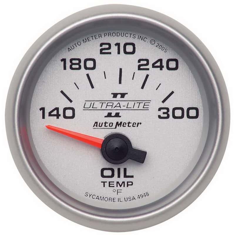 AutoMeter — Autometer Ultra-Lite II 52mm 140-300 Deg F Electric Oil Temp Gauge
2-1/16" OIL TEMP, 14 - view 1