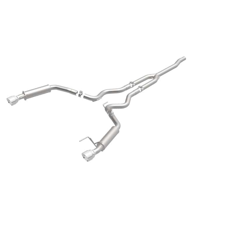 Magnaflow — MagnaFlow Cat-Back 15-16 Ford Mustang 2.3L L4 Competition SS 3in Dual Split Rear 4.5in Black Tips
Cat-Back - view 3