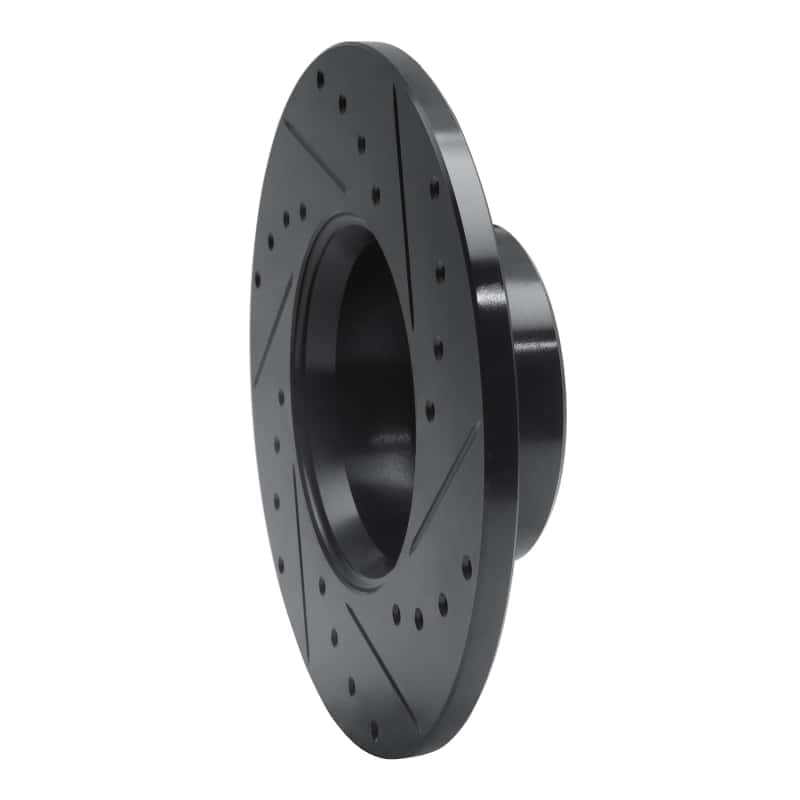 R1 Concepts — R1 73-85 Mercedes-Benz 230 Front Left Drilled & Slotted Black Brake Rotor
R1 Brake Rotor Drill - view 4