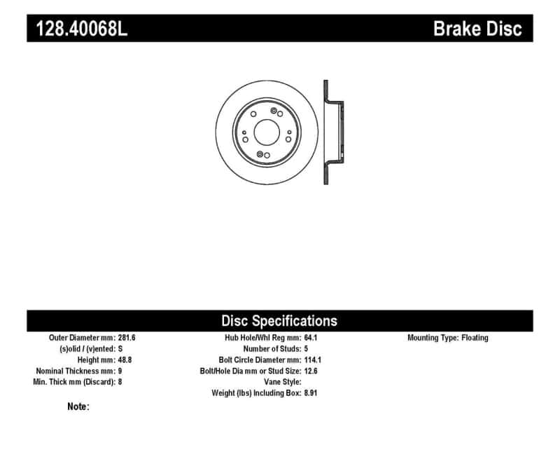 Stoptech — StopTech Drilled Sport Brake Rotor
Cross Drilled Rotor
Disc Brake Rotor - view 3