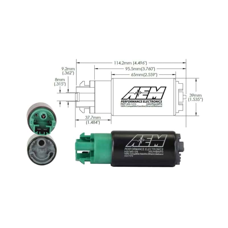 AEM — AEM 340LPH 65mm Fuel Pump Kit w/ Mounting Hooks - Ethanol Compatible
Hi Flow Fuel Pump
Fuel Pump - view 9