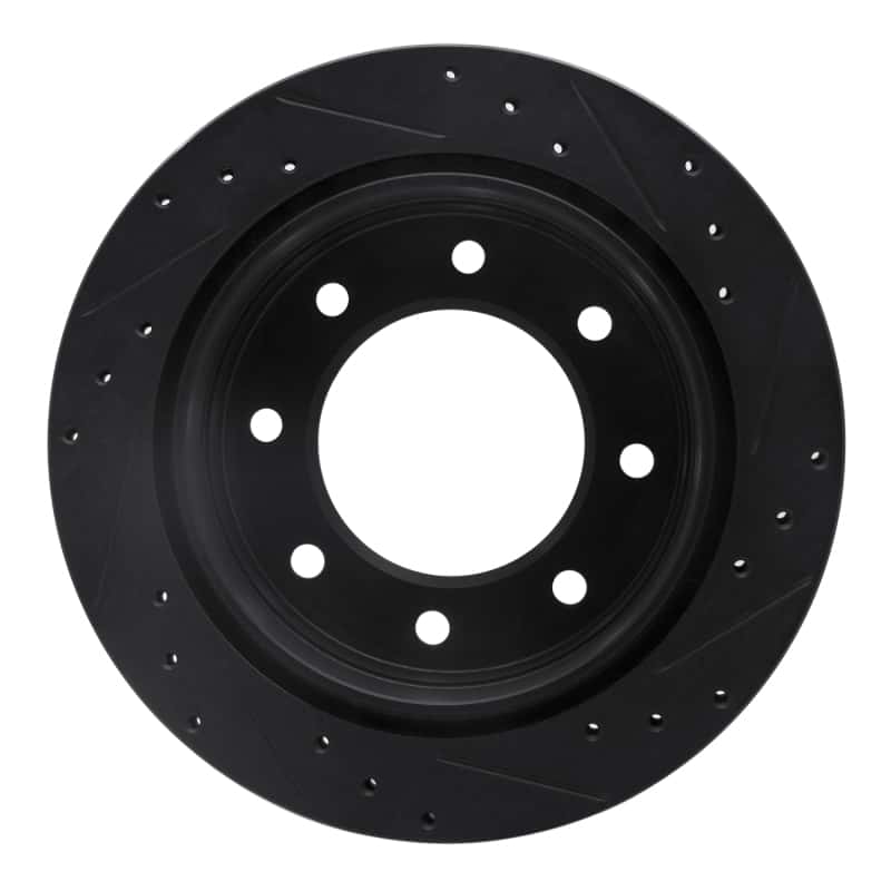 R1 Concepts — R1 00-11 Cadillac DTS Rear Left Drilled & Slotted Black Brake Rotor
R1 Brake Rotor Drill - view 5