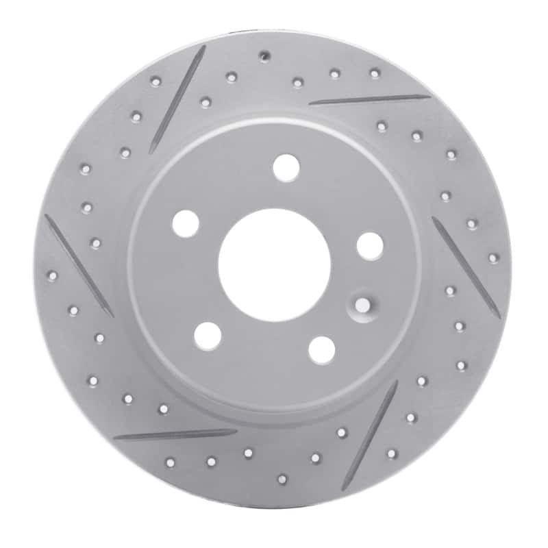 R1 Concepts — R1 16-23 Chevrolet Bolt Ev Rear Left Drilled & Slotted Geo-Carbon Rotor - view 1