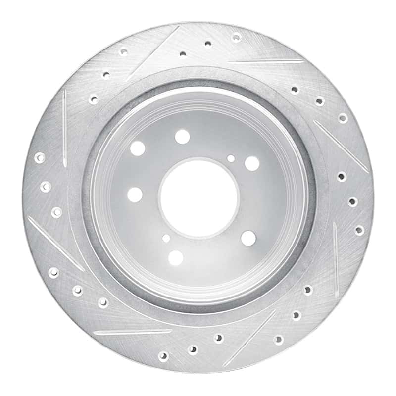 R1 Concepts — R1 93-01 Infiniti Q45 Rear Right Drilled & Slotted Silver Brake Rotor
R1 Brake Rotor Drill - view 5