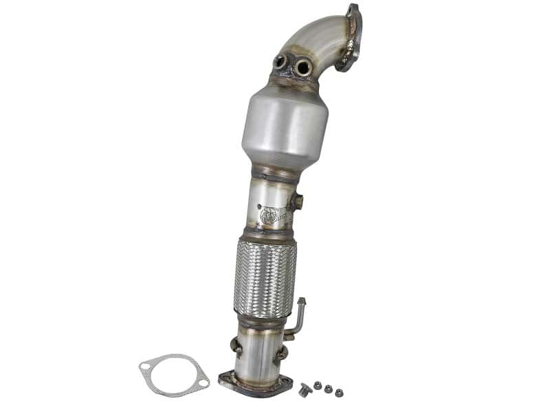 aFe — aFe Power Twisted Steel SS304 Downpipe 2.5in w/Cat 17-18 Hyundai Elantra L4-1.6L (t)
Stainless Downpipe - view 1