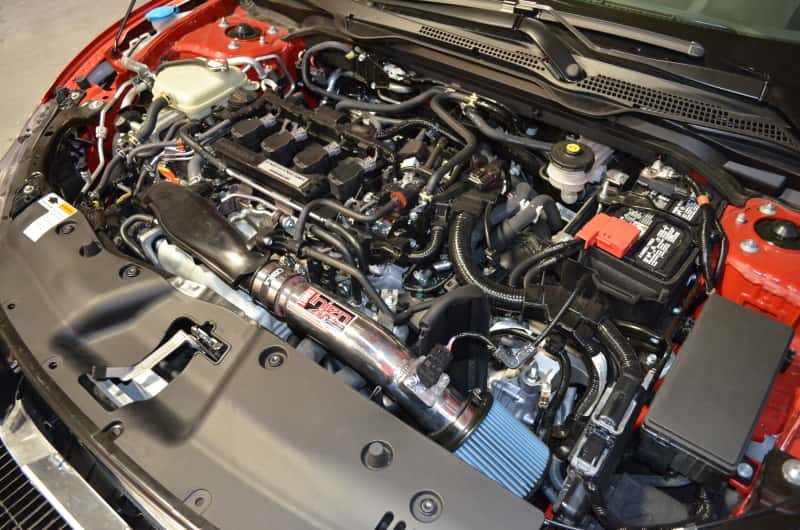 Injen — Injen 16-21 Honda Civic 1.5L 4 Cyl. Wrinkle Red Short Ram Intake
Short Ram Intake - view 3