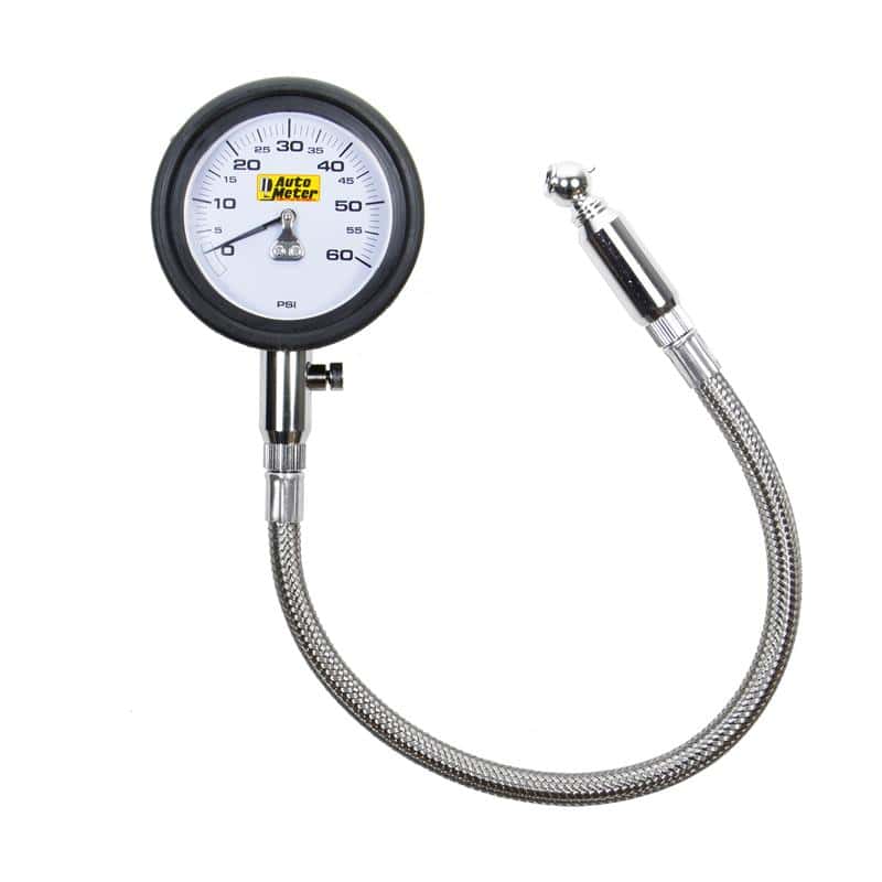 AutoMeter — Autometer NASCAR Performance 60PSI Lo-Pressure Tire Pressure Gauge
Ga Tire Press 60psi - view 1