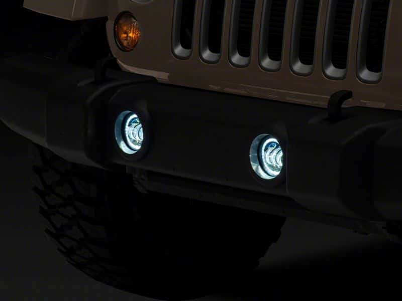 Raxiom — Raxiom 07-18 Jeep Wrangler JK Axial Series 4-In LED Devil Eyes Fog Lights w/ Halo
Lights - view 5