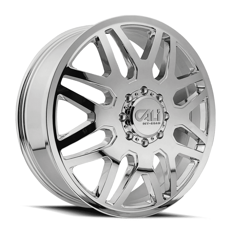Cali Off-Road — Cali Off-Road 9115D Invader Dually 22x8.25 / 8x210 BP / 115mm Offset / 154.2mm Hub Chrome Wheel
9115D - view 1