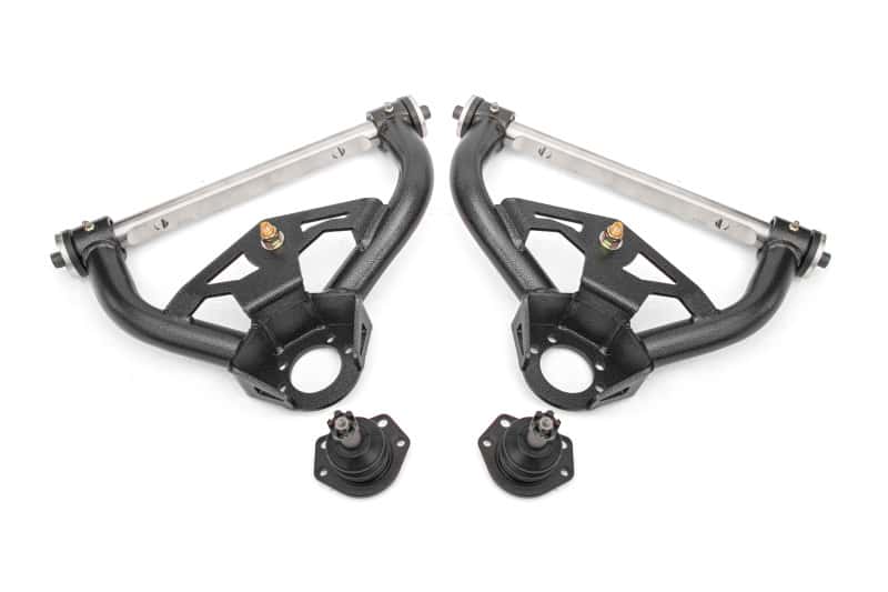 BMR Suspension — BMR 78-87 GM G-Body Non-Adjustable Upper A-Arms Delrin Std Ball Joint - Black Hammertone
Upper Control Arms - view 1
