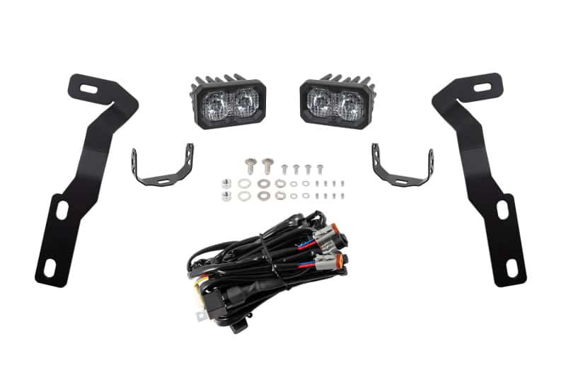 Diode Dynamics — Diode Dynamics 16-21 Toyota Tacoma Stage Series 2in LED Ditch Light Kit Sport - White Combo - view 3