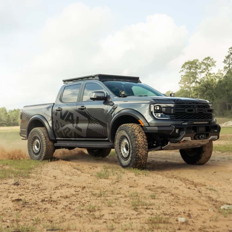 Rival 4x4 — Rival 24-26 Ford Ranger / Ranger Raptor Aluminum Roof Rack - view 4