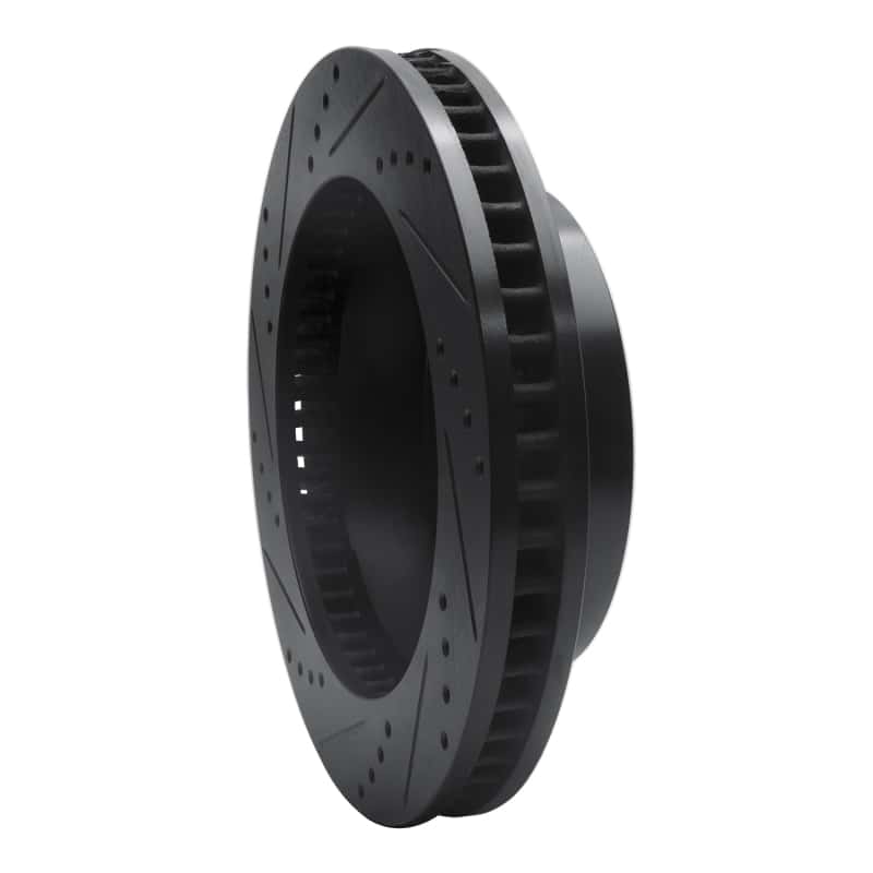 R1 Concepts — R1 06-11 Cadillac DTS Front Right Drilled & Slotted Black Brake Rotor
R1 Brake Rotor Drill - view 4