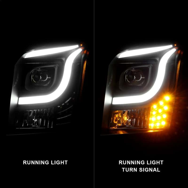 ANZO — ANZO 15-17 GMC Yukon/Yukon XL Projector Headlights Black Housing/Clear Lens (w/ Light Bars)
Head Light Set
HdLtSet - view 3