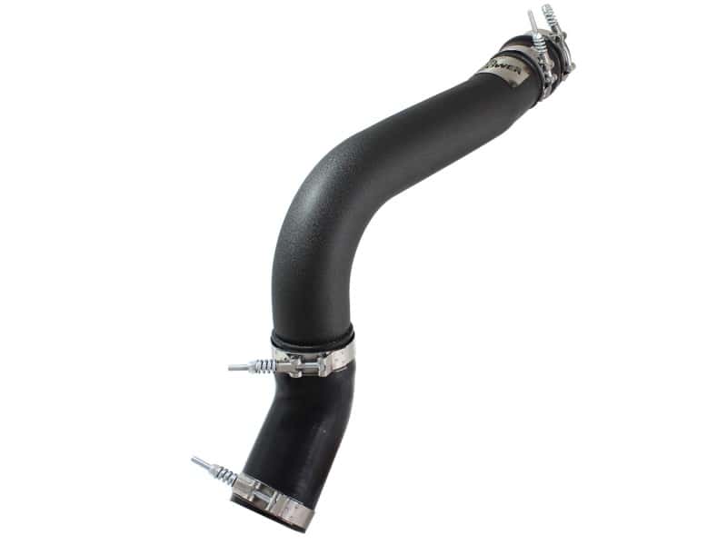 aFe — aFe BladeRunner 3in Black Intercooler Tube Hot Side w/ Couplings & Clamps 13-14 Dodge RAM 6.7L (td)
Hot Charge Pipe - view 2