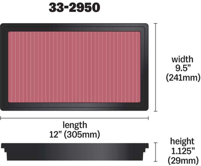 K&N Engineering — K&N 08 Ford Falcon FG Territory Drop In Air Filter
Air Filter - view 3