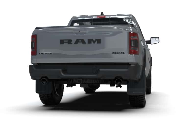 Rally Armor — Rally Armor 19-25 Dodge Ram 1500 Rebel Black UR Mud Flap w/Red Logo
Mud Flap - view 3