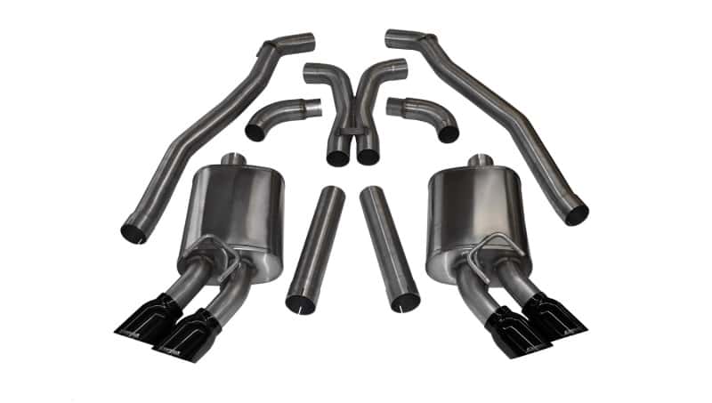 CORSA Performance — Corsa 2012-2015 Chevrolet Camaro Coupe ZL1 6.2L V8 Black Sport Cat-Back + XO Exhaust
Exhaust - view 1