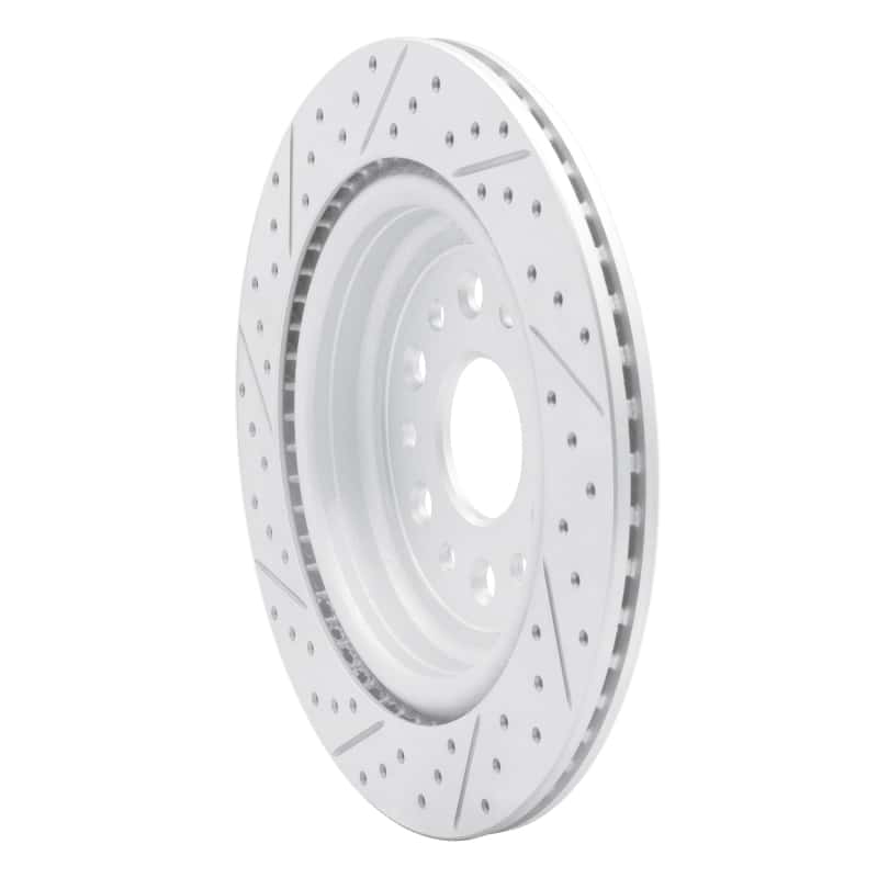 R1 Concepts — R1 19-25 Ram 1500 Rear Right Drilled & Slotted Geo-Carbon Rotor - view 4