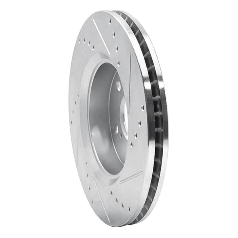 R1 Concepts — R1 18-22 Toyota C-HR Front Left Drilled & Slotted Silver Brake Rotor
R1 Brake Rotor Drill - view 4