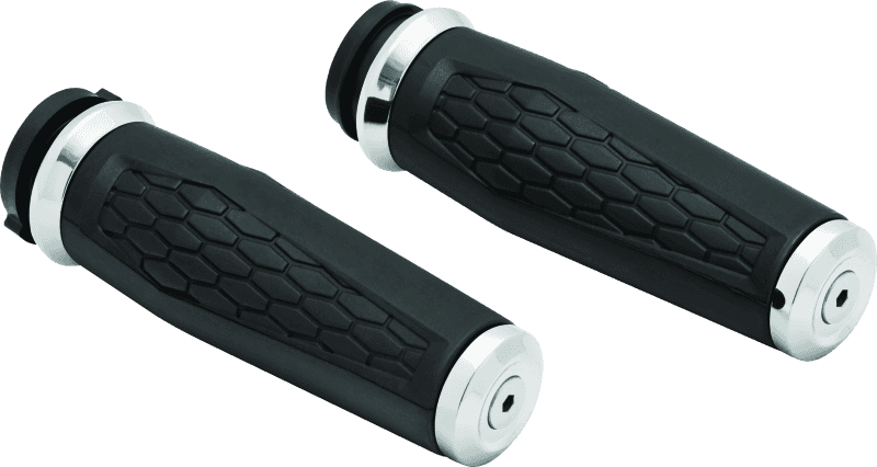 Kuryakyn — Kuryakyn Hex Grips Thottle-By-Wire Chrome - view 1
