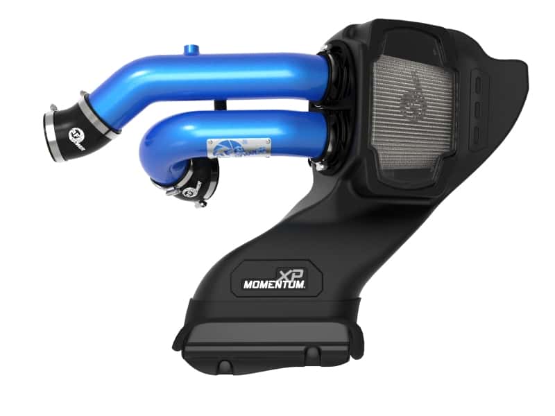 aFe — aFe 21-22 Ford F-150 Raptor V6-3.5L(tt) Momentum XP Cold Air Intake System Blue w/ Pro Dry S Filter
Momentum XP Intake - view 5