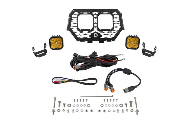 Diode Dynamics — Diode Dynamics 14-18 Polaris RZR XP Stage Series LED Grille Kit - Sport Yellow Fog - view 1