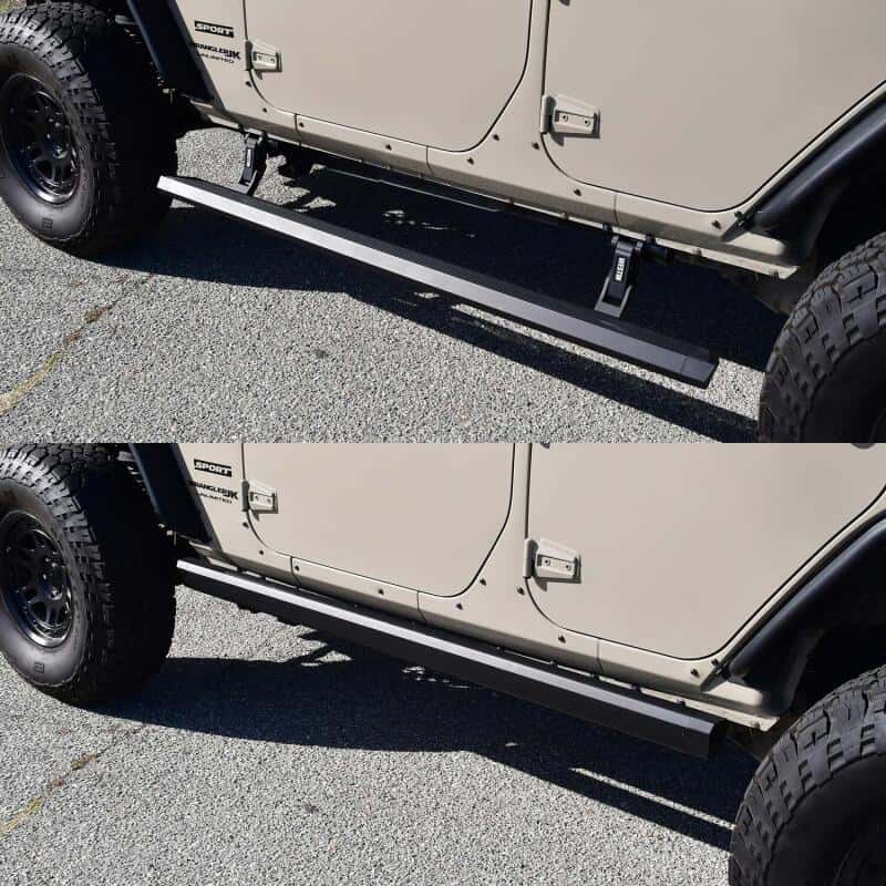 Westin — Westin 07-18 Jeep Wrangler JK Unlimited Pro-e Electric Running Boards - Textured Black
Running Boards - view 4