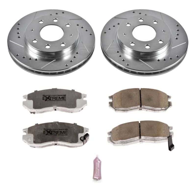 PowerStop — Power Stop 93-95 Eagle Summit Front Z26 Street Warrior Brake Kit - view 1