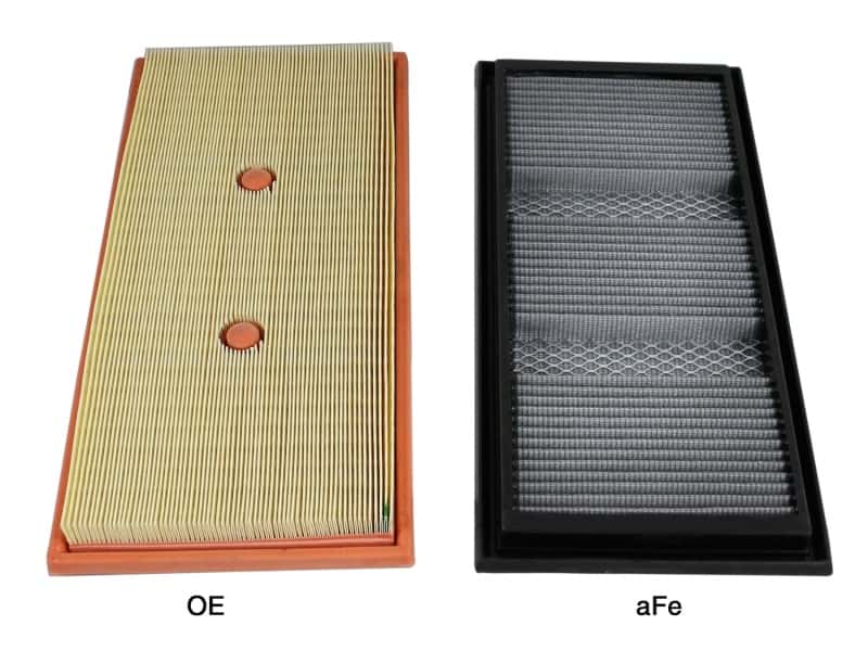aFe — aFe MagnumFLOW OEM Replacement Air Filter Pro DRY S 12-14 Mercedes-Benz C/E/ML-Class V6 3.5L
Magnum FLOW Filter - view 3