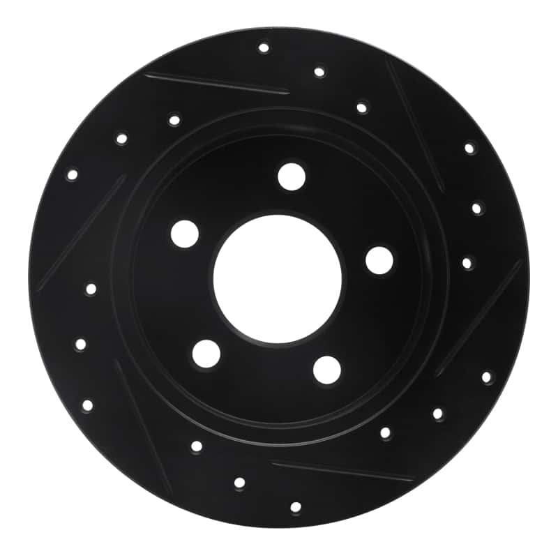 R1 Concepts — R1 94-04 Ford Mustang Rear Left Drilled & Slotted Black Brake Rotor
R1 Brake Rotor Drill - view 5