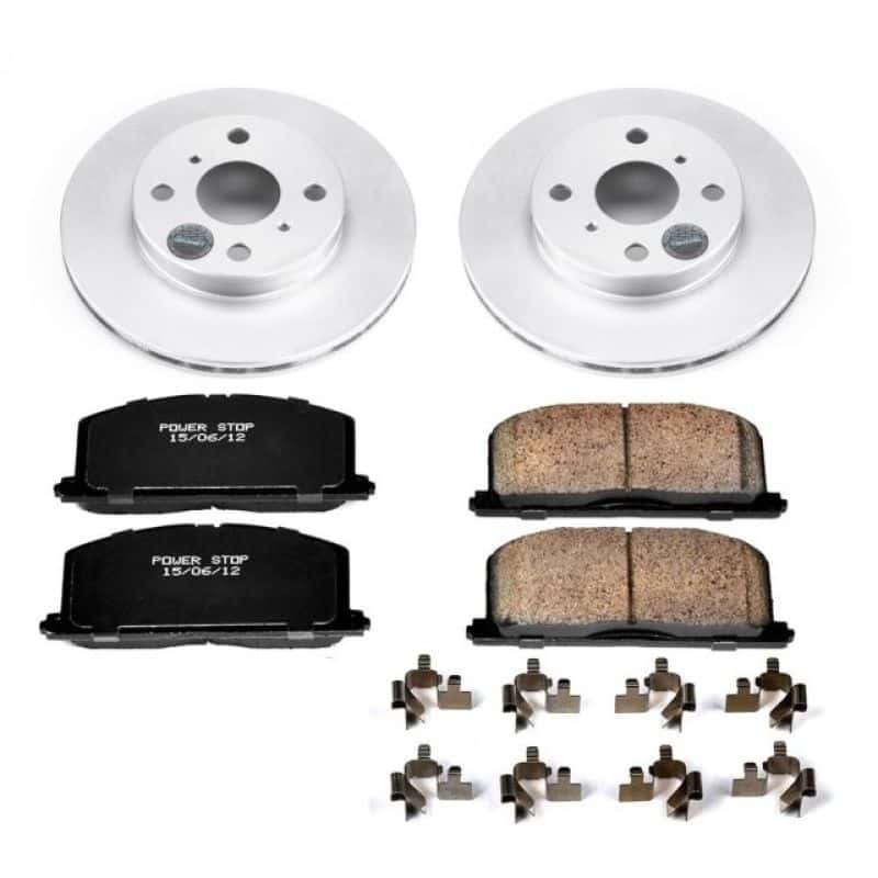 PowerStop — Power Stop 96-98 Toyota Paseo Front Z17 Evolution Geomet Coated Brake Kit - view 1