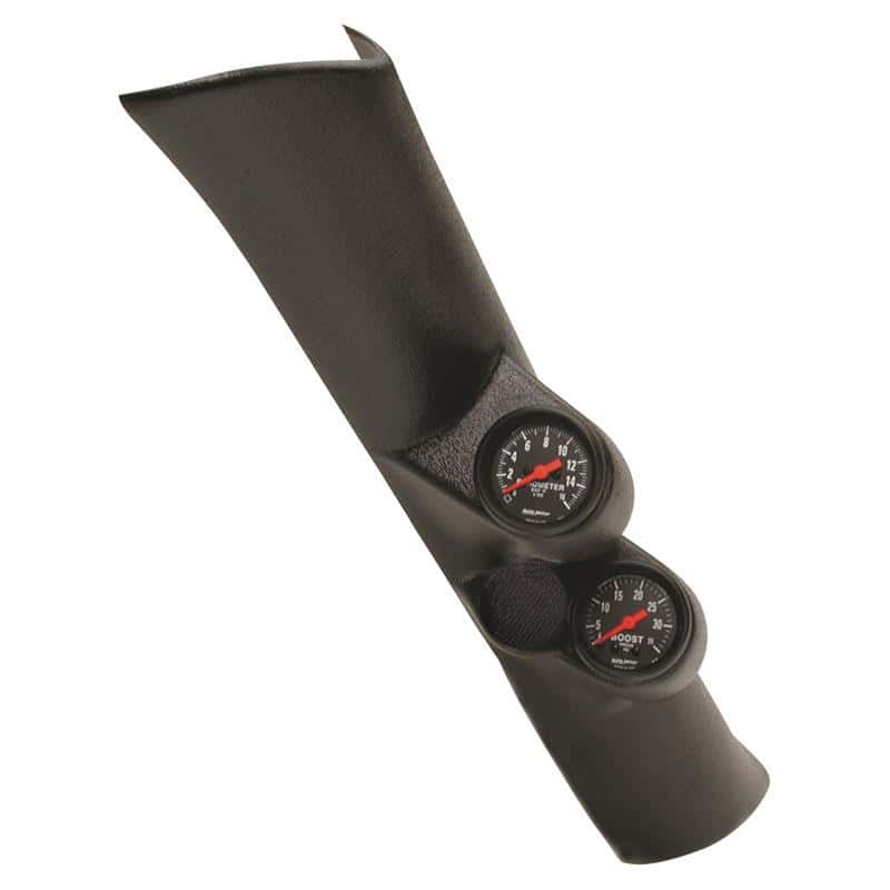 AutoMeter — AutoMeter Diesel Gauge Kit A-Pillar W/Spkr Ram 98-02 Boost/Egt 35PSI/1600 Deg. F Z Series
DODGE DSL DUAL GA KT - view 2