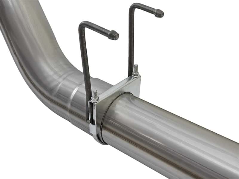 aFe — aFe LARGE BORE HD 5in 409-SS DPF-Back Exhaust w/Polished Tip 2017 Ford Diesel Trucks V8 6.7L (td)
DPF-Back Exhaust - view 4