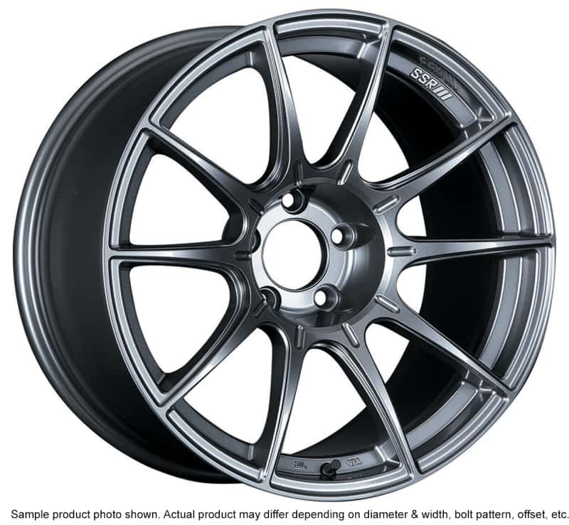 SSR — SSR GTX01 18x9.5 5x114.3 22mm Offset Dark Silver Wheel Evo 8 9 X / G35 / 350z / 370z - view 2