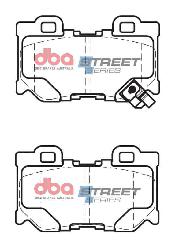DBA — DBA 09-13 Infiniti G37 (350mm Rear Rotor) Rear Street Series Brake Pads
Brake Pad - view 1