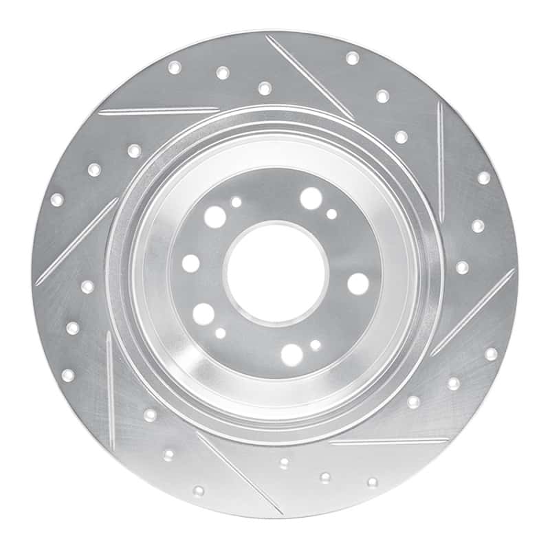 R1 Concepts — R1 09-14 Acura TL Rear Left Drilled & Slotted Silver Brake Rotor
R1 Brake Rotor Drill - view 5