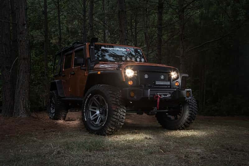 Rugged Ridge — Rugged Ridge 07-18 Jeep Wrangler JK White 4-Piece LED Rock Light Kit w/ Harness
OrdRacingLampMnt
OFFROAD_LIGHTING - view 3