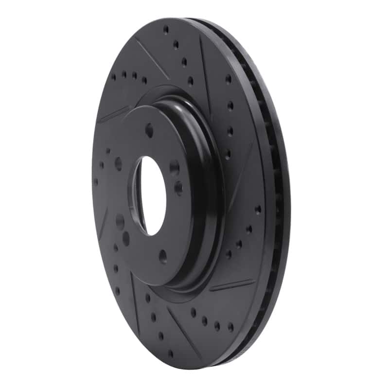 R1 Concepts — R1 15-25 Hyundai Kona Front Right Drilled & Slotted Black Brake Rotor
R1 Brake Rotor Drill - view 2