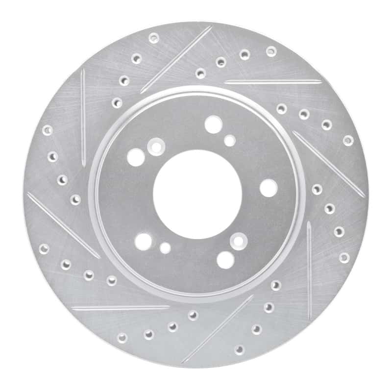 R1 Concepts — R1 91-96 Acura NSX Front Left Drilled & Slotted Silver Brake Rotor
R1 Brake Rotor Drill - view 1