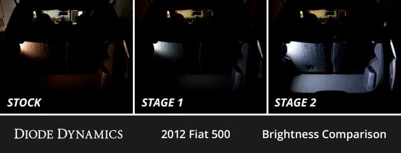 Diode Dynamics — Diode Dynamics 12-19 Fiat 500 Interior LED Kit Cool White Stage 1 - view 3