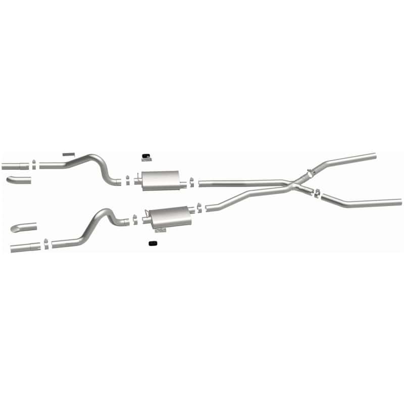 Magnaflow — MagnaFlow SYS C/B 67-70 Mustang 2.50inch w/Tru-X
Crossmember-Back
Cat-Back - view 3
